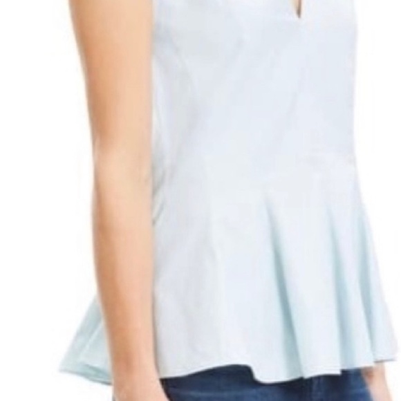 Theory - Cotton Peplum Blouse - Picture 2 of 7